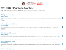 Tablet Screenshot of kpsstabanpuanlari.com
